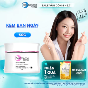 Kem dưỡng trắng da ban ngày cho da sáng mịn rạng rỡ Bio essence Bio-White Pro Whitening SPF20 PA++ 50g