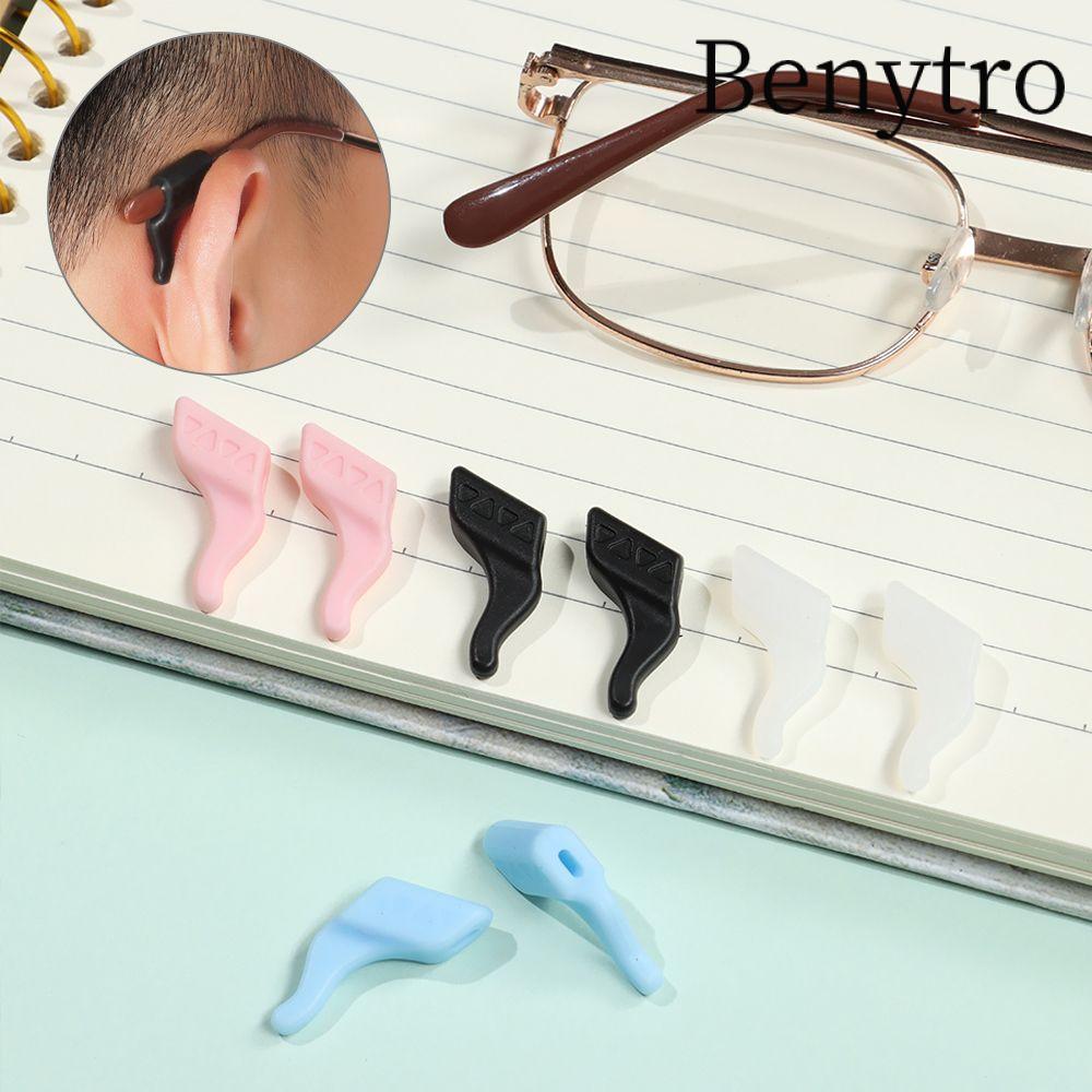 BENYTRO 1 Cặp Giá Đỡ Chống Trơn Trượt Silicone Grip Đền Đầu Giá Đỡ Kính Mắt Grip Phụ Kiện Kính Mắt