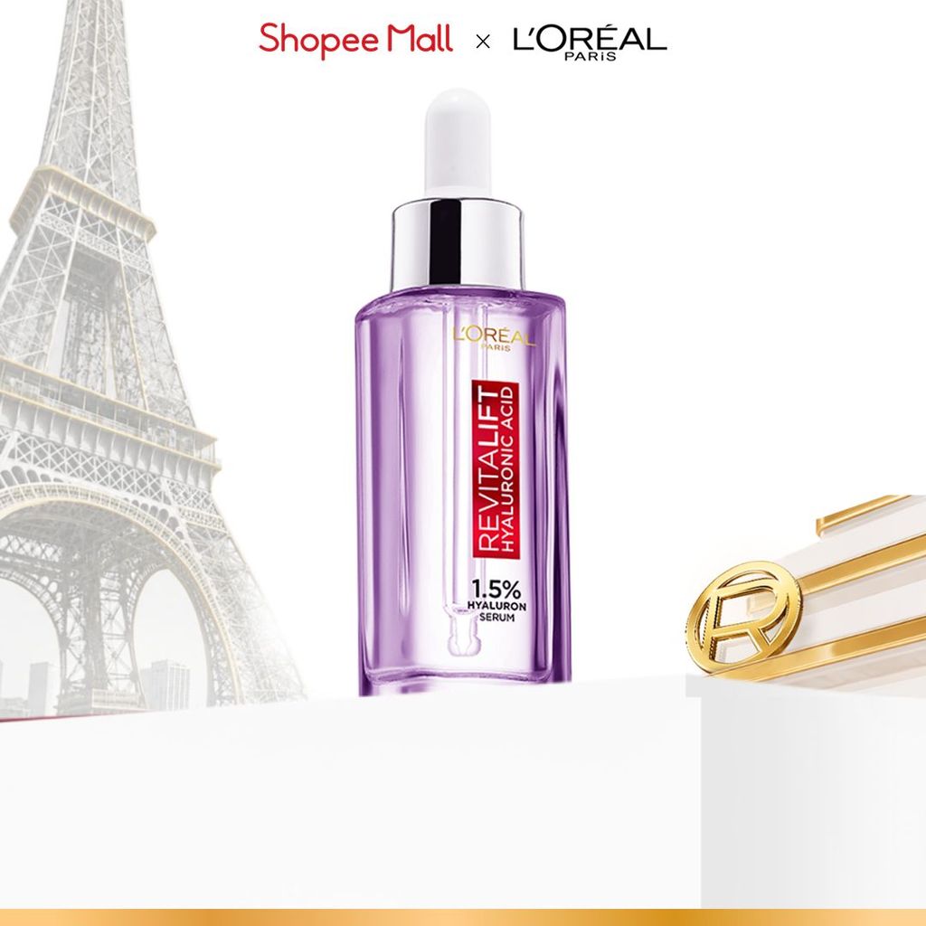 Serum dưỡng cấp ẩm tức thì, giúp làm giảm nếp nhăn & căng mướt da L'Oreal Paris Revitalift 1.5% Hyaluronic Acid 30ml