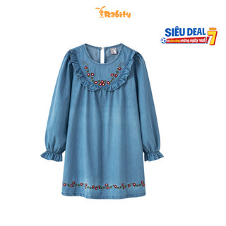 Đầm Jean dài tay bé gái Rabity 951.019