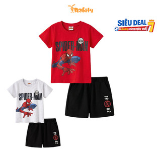 Bộ thun ngắn tay Spider-man bé trai Rabity 560.075