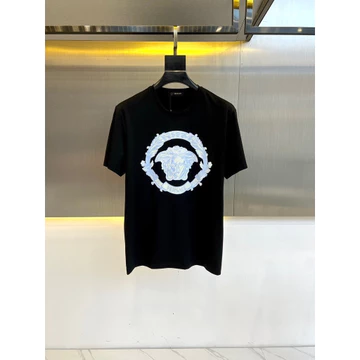 Áo thun Versace / Áo thun Versace in hình ngắn tay nam nữ Áo thun cổ tròn Áo thông thường Áo thể thao Áo cặp đôi Áo thể thao Áo thể thao Áo mặc bên ngoài V