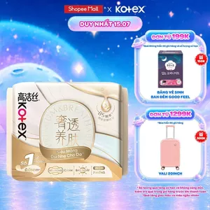 Combo 2/Combo 5/Băng Vệ Sinh Kotex Nhập Khẩu Cicada Siêu Mỏng Cánh 24cm 7 miếng