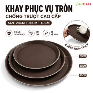 Khay Phục Vụ Tròn Chống Trượt Cao Cấp Nhiều Size 28Cm, 36Cm, 40Cm Chuyên Nhà Hàng