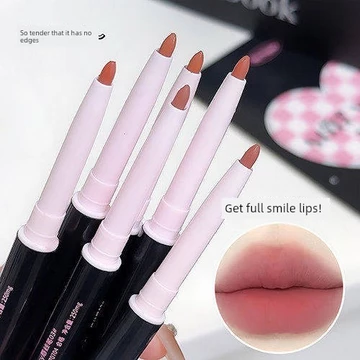 chì kẻ viền môi Son lót môi hai đầu có cọ môi Nâng cao chống thấm nước lâu trôi không phai màu Bàn chải màu khỏa thân Bút chì tích hợp