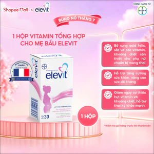 Thực phẩm bảo vệ sức khỏe Elevit bổ sung Acid Folic, Sắt, Canxi, Các Vitamin và Các khoáng chất