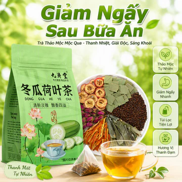 Trà Dưỡng Sinh Cửu Tế Đường Trà Đông Qua Hoa Sen Trà Mát Thanh Nhiệt Giải Ngấy Hỗ Trợ Giảm Cân Trà Atiso Hồng Táo Hoa