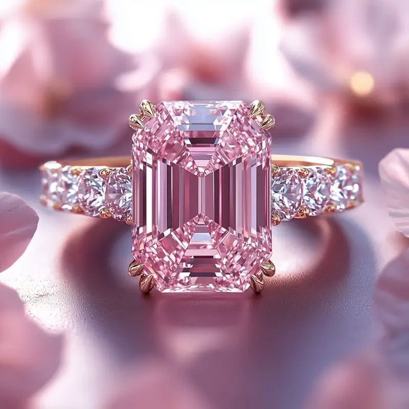 Women's Moissanite Engagement Ring by yngrr03.vn
