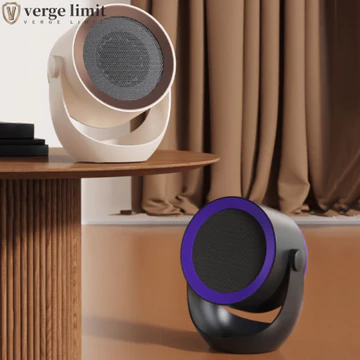 Máy sưởi điện VERGE LIMIT, Máy sưởi không gian cầm tay Mini có thể điều chỉnh 2 tốc độ, Tiết kiệm năng lượng Tiếng ồn thấp Máy tính để bàn có thể gắn tường Máy sưởi di động gia đình