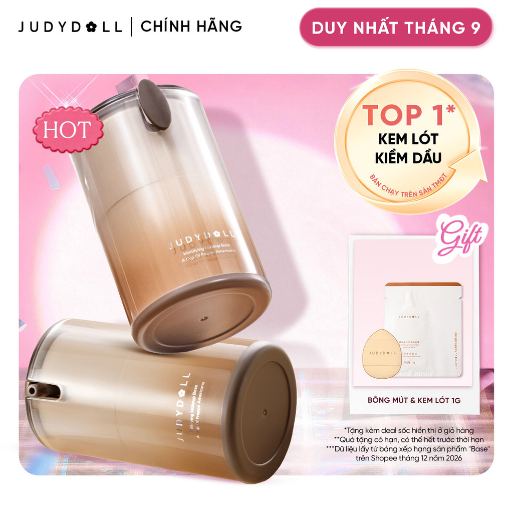 Kem lót kiềm dầu có dưỡng 2in1 Judydoll Mattifying Makeup Base 30g