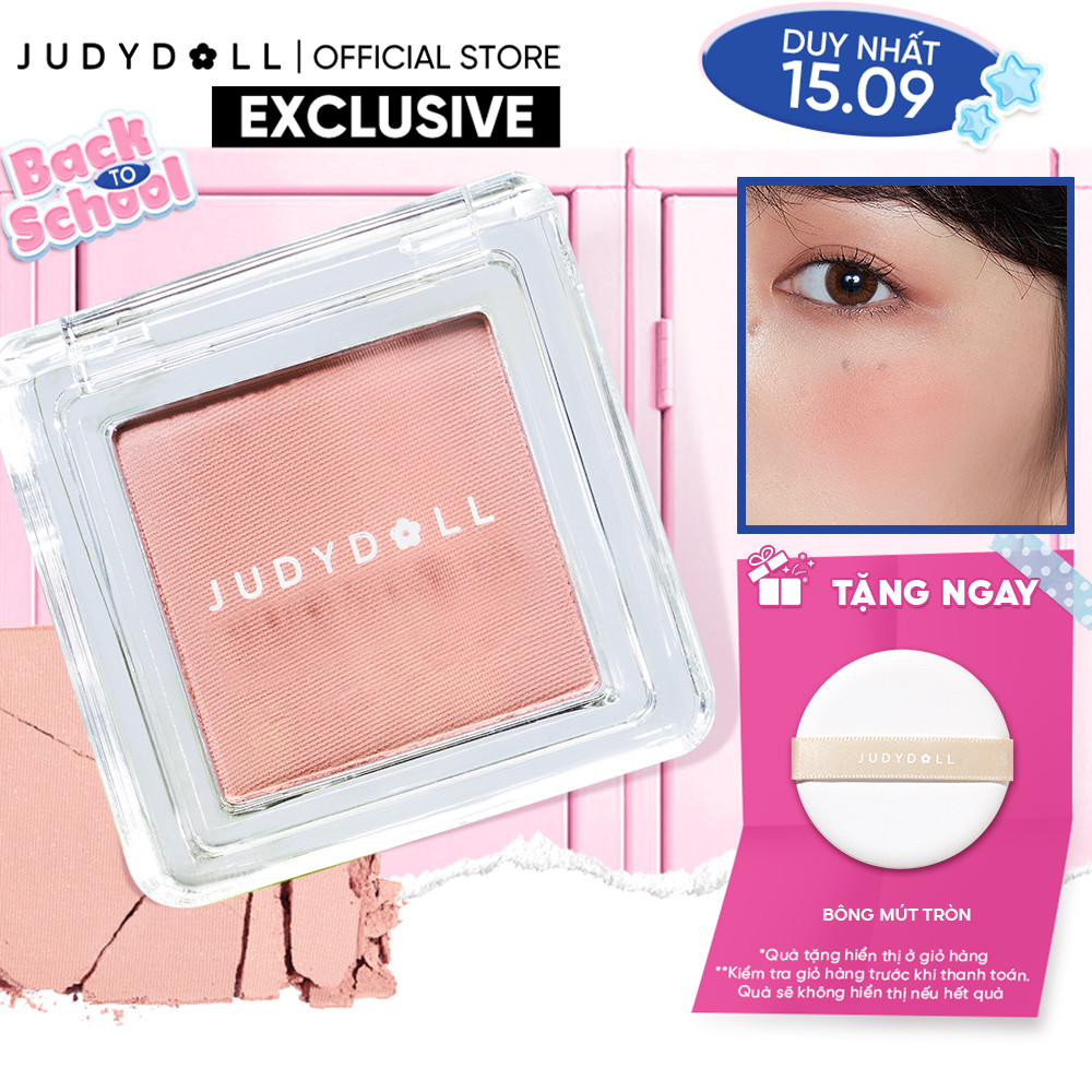 Phấn Má Hồng Đơn Sắc JUDYDOLL Blush Powder Mịn mờ Chuẩn màu Tiệp da Bền màu 2g