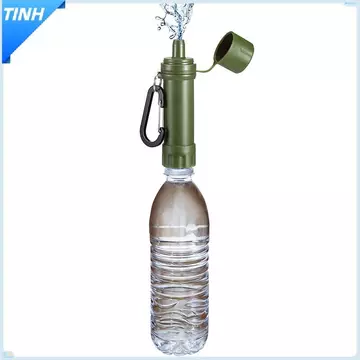 Tinh lọc nước uống ngoài trời Lọc khẩn cấp cuộc sống sinh tồn di động rơm lọc nước du lịch cắm trại Nguồn cung cấp