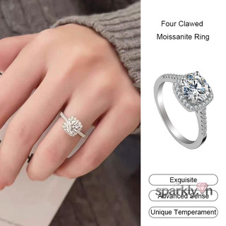 Women's Moissanite Ring by sparkly.vn