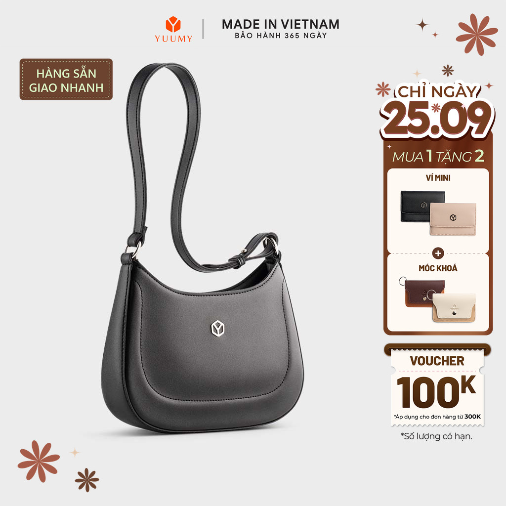 Túi Yuumy (Thời trang nữ kiểu dáng thuyền size 21 - Túi đeo vai da Seasand YN256) | BigBuy360 - bigbuy360.vn