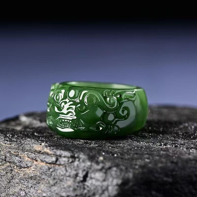 Men's Gemstone Feng Shui Ring by gaopengmanzuo.vn