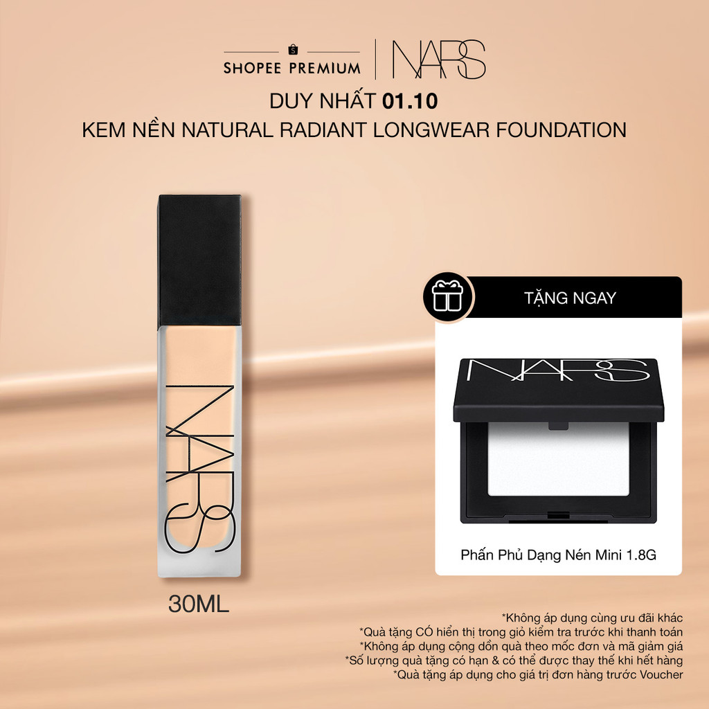 Sản phẩm trang điểm nền dạng kem NARS Natural Matte Longwear Foundation 30ml