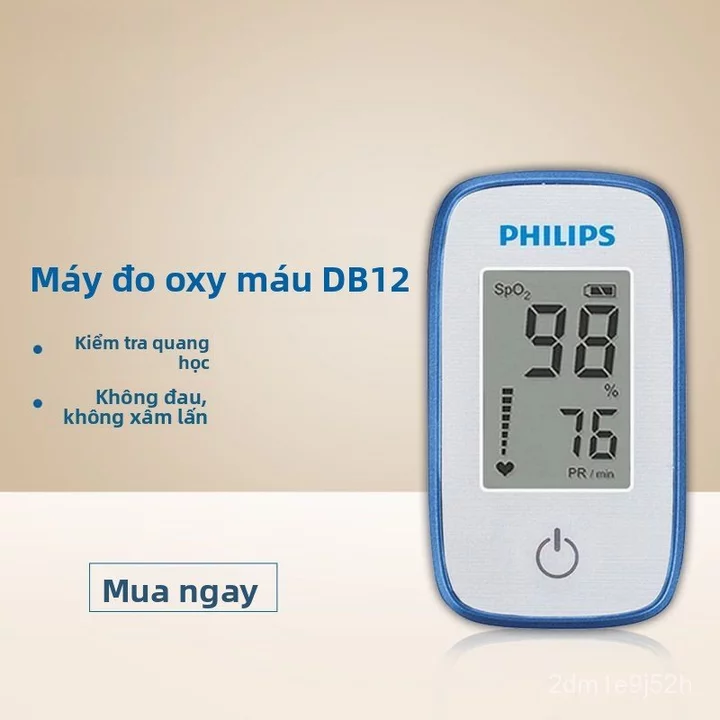 Máy đo oxy máu y tế Pulse DB12Máy đo độ bão hòa oxy trong máu dạng kẹp ngón tay không dùng được cho trẻ sơ sinh