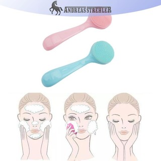 Onetimingfine Silicone Facial Cleanser Brush Soft Face Massage Wash Brush Tẩy mụn đầu đen VN
