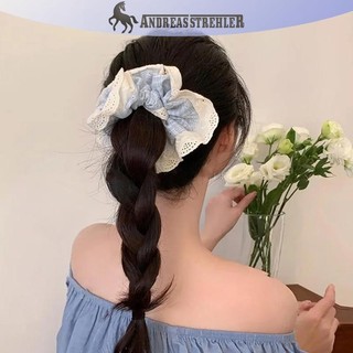 Onetimingfine Mùa Xuân Mới Dây Buộc Tóc Chất Lượng Cao Bóng Trang Trí Tóc Mũ Đa Năng VN