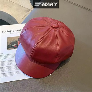 Newwellknownepic Nữ Thời Trang Beret Chắc Chắn Mũ Nồi Da Nghệ Sĩ Pháp Ấm Mũ Bò Nữ Mũ Bé Gái VN
