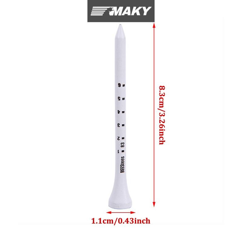 Newwellknownepic 50 CÁI Golf Tee 83mm Trắng Golf Gỗ Tee Cân Golf Tee VN