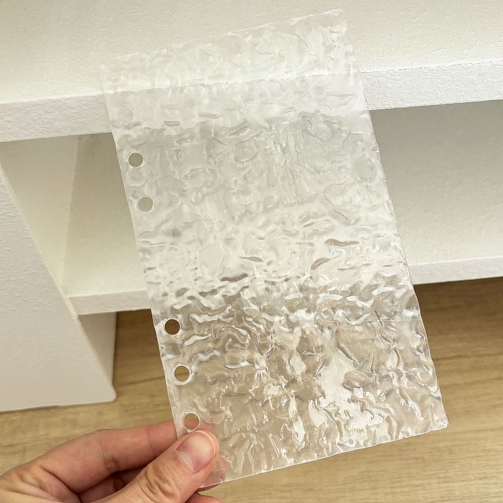 Vỏ máy tính xách tay BEABOUT A6, Vỏ máy tính xách tay lá rời trong suốt cứng / gợn sóng nước, Acrylic đa chức năng DIY Album ảnh Máy tính xách tay Vỏ chất kết dính lá rời DIY Scrapbooking