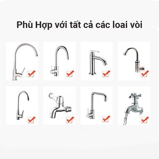 Đầu vòi lọc nước tăng áp xoay 360 độ - Dùng cho bồn rửa chén, bát