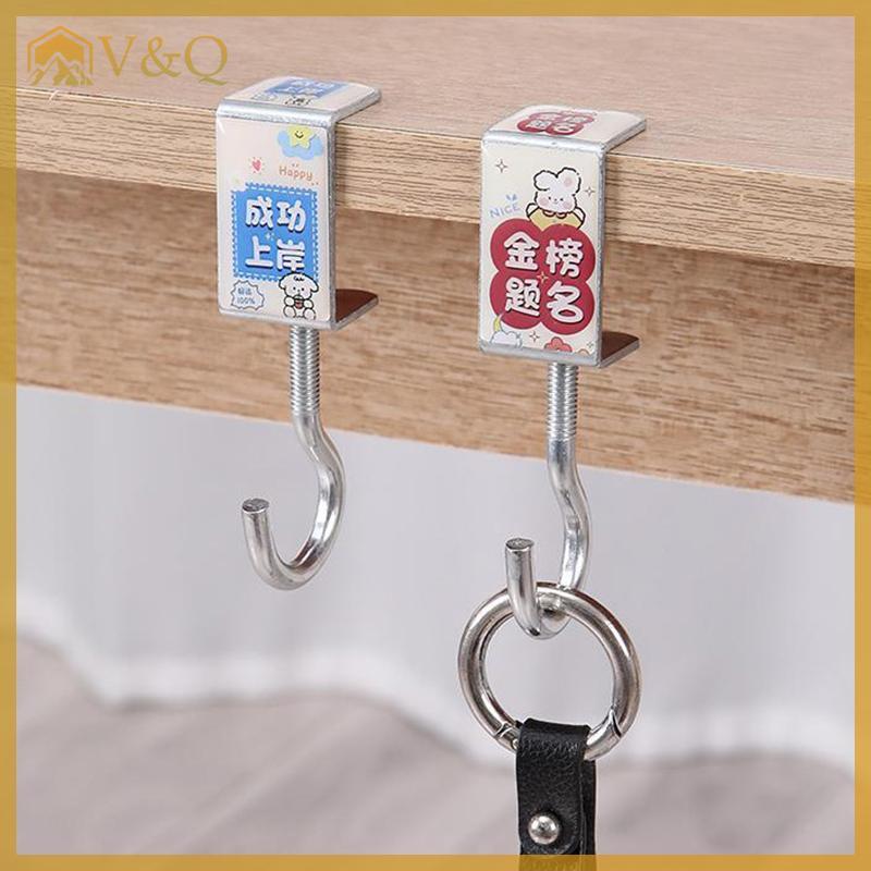 Littleloves1 Dễ Thương Túi Di Động Móc Hoạt Hình Kim Loại Bàn Bên Túi Giá Treo Túi Móc Treo Túi Xách Giá Đỡ Bàn Móc Văn Phòng Bàn Phụ Kiện EN