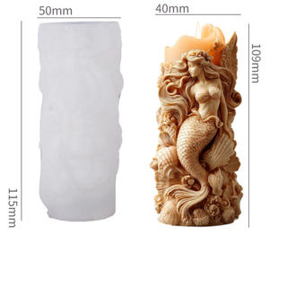 Khuôn Silicon 3d Chủ Đề Đại Dương Màu Trắng Tự Làm Nến Khuôn Silicon Sáng Tạo Để Làm Quà Tặng Làm Nến Làm Trang Trí Nhà