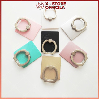 Nhẫn dán lưng điện thoại Iring, giá đỡ chống rơi xoay 360, móc đeo điện thoại nhiều màu Đen, Xám, Đỏ, Vàng, Hồng GDDTIR