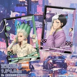 Dr.STONE Móc Khóa Mặt Dây Chuyền Senku Ishigami Gen Asagiri Ukyo Saionji Ryusui Nanami Thẻ Acrylic Ảnh Chống Đỡ
