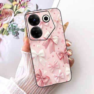 Vỏ Mới Cho Tecno Camon 20 CK6 CK6n / Camon 20 Pro 4G CK7n / Camon 20 Pro 5G CK8n Vỏ Mềm Hình Bướm Hoa Phổ Biến