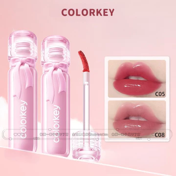 COLORKEY Son Bóng Son Môi Kim Cương Băng Nhỏ Son Môi Bóng Thủy Tinh Trong Suốt