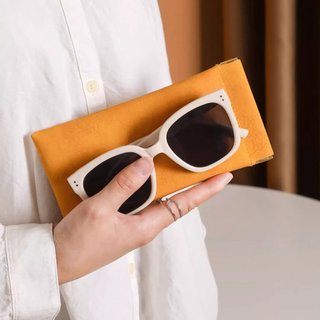 Bao da đựng mắt kính, hộp đựng mắt kính có lót nhung chống trầy, nắp nam châm tự đóng - SUNND