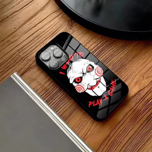 BK-1 Kinh Dị Phim Saw Ốp Lưng Điện Thoại IPhone 16 15 14 Pro 11 13 12 Mini 6 8 7 Plus Kính Thiết Kế Sang Trọng Cove