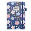 DONOVANQQ 2027 Lập kế hoạch lịch trình Notepad, Tiếng Anh 12 tháng A5 Kế hoạch chương trình nghị sự Sổ tay, Thiết kế hoa Vỏ da chống mài mòn Danh sách việc cần làm Sổ tay Du lịch