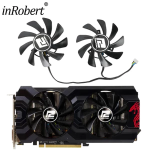 Ii85mm T129215Quạt GPU BU 4Pin RX570 Cho PowerColor Red Dragon RX 570 AXRX 570 Quạt Làm Mát Card Đồ Họa * *