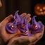 DONOVANQQ Mũ Phù Thủy LED Phát Sáng, Đèn Bàn Ma Quái Halloween, Trang Trí Bàn/Treo, Đèn Lễ Hội Thủ Công