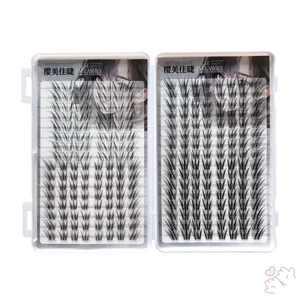 Phong cách hỗn hợp Lông mi giả 11-13mm C Curl 0,05mm Sợi tổng hợp Flat Band Mi Khối lượng tự nhiên Nối mi giả để mặc hàng ngày và trang điểm bữa tiệc buổi tối