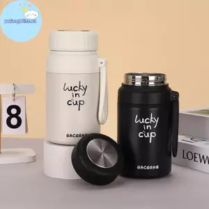 Pufangbliss 1000ML Bình chân không bằng thép không gỉ Bình giữ nhiệt lớn Du lịch di động Cốc cà phê Bình nước giữ nhiệt Quà tặng VN