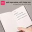 Sổ Tay Bìa Da Mini A7 Cao Cấp Deli - 192 Trang 80gsm - Sổ Da Ghi Chép Kẻ Ngang Chống Nước Viết Nhật Ký
