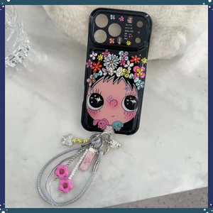 Ốp Điện Thoại Cho iPhone 17 Pro Max 16 15P Hoa Nhiều Màu Sắc YUY Họa Tiết Cô Gái Hoạt Hình TPU Mềm Chống Trầy Xước Vỏ Chống Bụi Bẩn Chống Rơi Có Dây Đeo Chống Mất Mặt Dây Chuyền