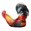 Sống Động Như Thật Gà Trống Sang Trọng Ném Gối 3D In Mềm Lông Tơ Nhồi Bông Đệm Cho Phòng Ngủ Sofa Trang Trí Quà Tặng Cho Trẻ Em Người Lớn