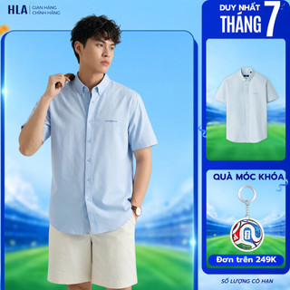[HỎA TỐC 4H] Áo Sơ Mi Nam Tay Ngắn HLA - Chất liệu Cotton Cellulose Cao Cấp, Chống Nhăn, Thoáng Khí, Phù Hợp Công Sở