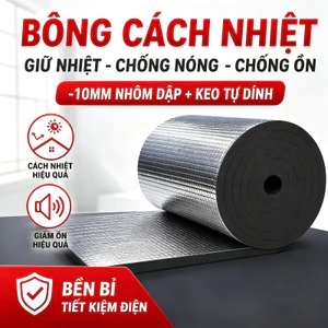 Tấm Mút Xốp Chống Ồn Tiêu Âm Cách Nhiệt Có Keo Sẵn Bọc Ống Nước Mái Tôn Ô Tô