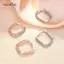 AqToCna Mới Cao Cấp Sense Ins Bông Tai Zirconia Rỗng Hình Học Bông Tai Nữ Tính Thời Trang Đơn Giản Bông Tai Nhỏ Phụ Kiện AqToCna