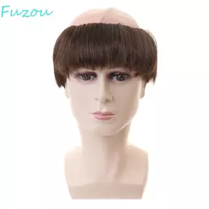 FUJIOU Đầu hói Tóc Giả, Đạo Cụ Chú Hề Cosplay Tóc Giả Ngộ nghĩnh Hói Tóc Giả, Hóa Trang Thể Hiện Hiệu Suất Ngắn Thẳng Halloween Tóc Giả Hói Tiệc Halloween