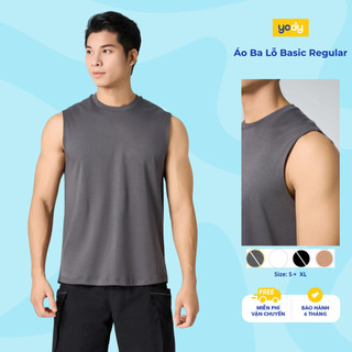 Áo ba lổ nam basic YODY form regular thoáng, mát thoải mái MFTA25A001