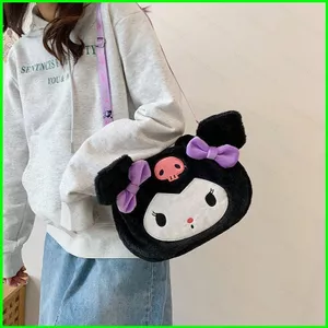 HT3 Cinnamoroll Kuromi Melody Pikachu bé gái Túi đeo chéo sang trọng Túi xách dễ thương Quà tặng sinh nhật TH3