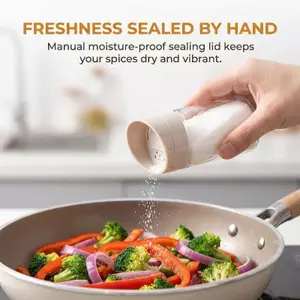 Chai muối gia vị có nắp xoay Dụng cụ sắp xếp nhà bếp Bình đựng hạt tiêu thảo mộc Hoàn hảo cho bàn nấu ăn tại nhà VN